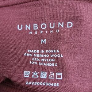 Unbound Merino Wool Blend Bike Shorts in Burgundy